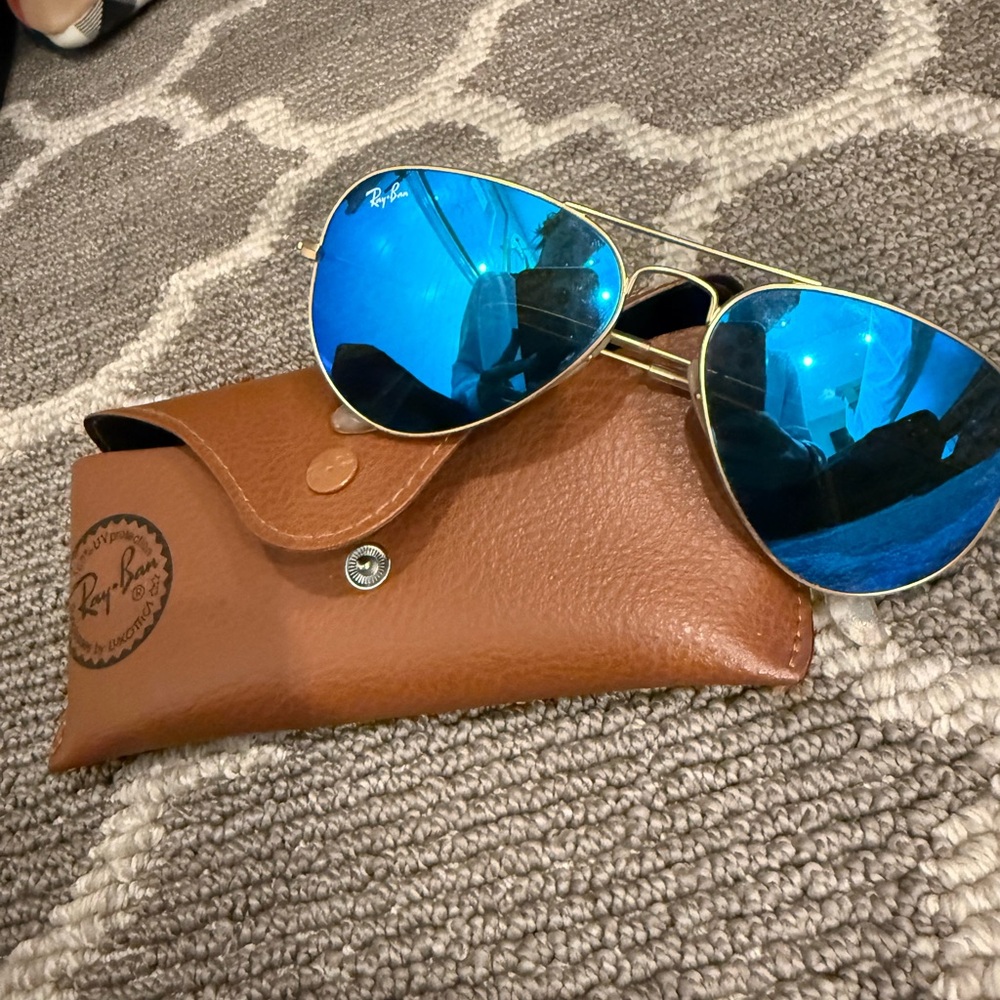 Ray-Ban Blue and Brown Sunglasses
